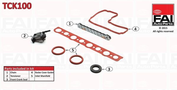 FAI AUTOPARTS Комплект цели привода распредвала TCK100